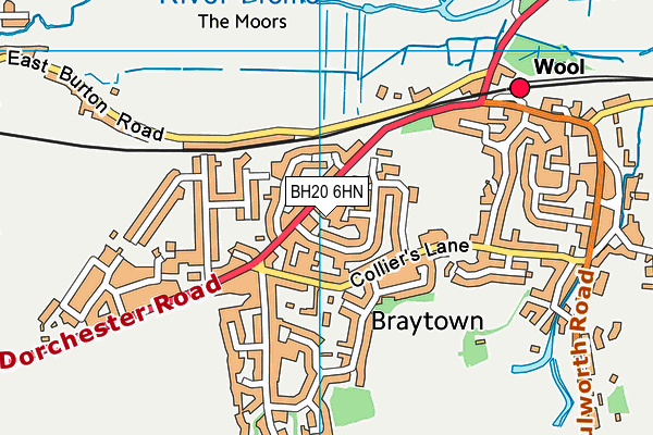 BH20 6HN map - OS VectorMap District (Ordnance Survey) BH20 6HN map - OS VectorMap District (Ordnance Survey)