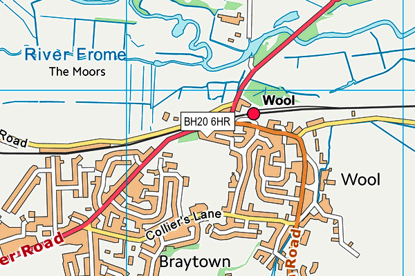 BH20 6HR map - OS VectorMap District (Ordnance Survey)
