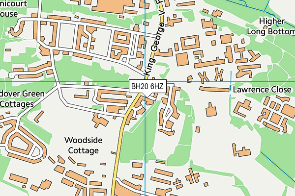 BH20 6HZ map - OS VectorMap District (Ordnance Survey)