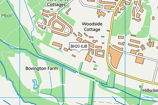 BH20 6JB map - OS VectorMap District (Ordnance Survey)