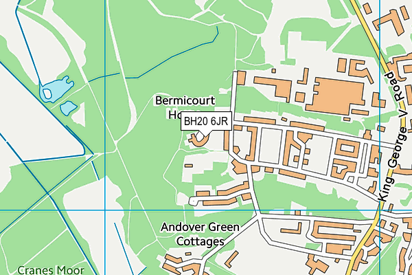 BH20 6JR map - OS VectorMap District (Ordnance Survey) BH20 6JR map - OS VectorMap District (Ordnance Survey)