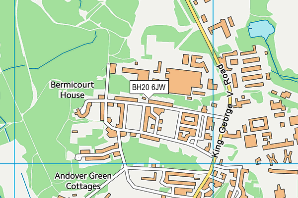 BH20 6JW map - OS VectorMap District (Ordnance Survey) BH20 6JW map - OS VectorMap District (Ordnance Survey)
