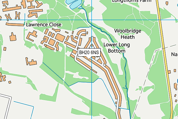 BH20 6NS map - OS VectorMap District (Ordnance Survey)
