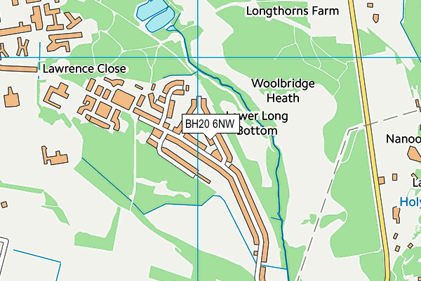 BH20 6NW map - OS VectorMap District (Ordnance Survey)