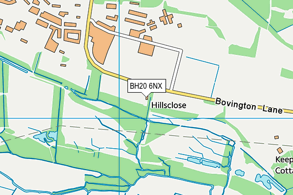 BH20 6NX map - OS VectorMap District (Ordnance Survey)