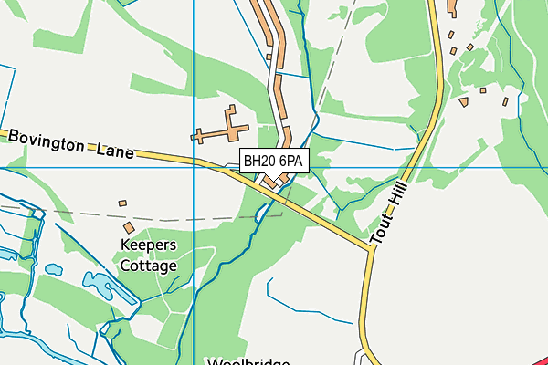 BH20 6PA map - OS VectorMap District (Ordnance Survey)