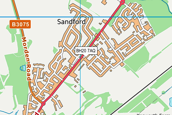 BH20 7AQ map - OS VectorMap District (Ordnance Survey) BH20 7AQ map - OS VectorMap District (Ordnance Survey)