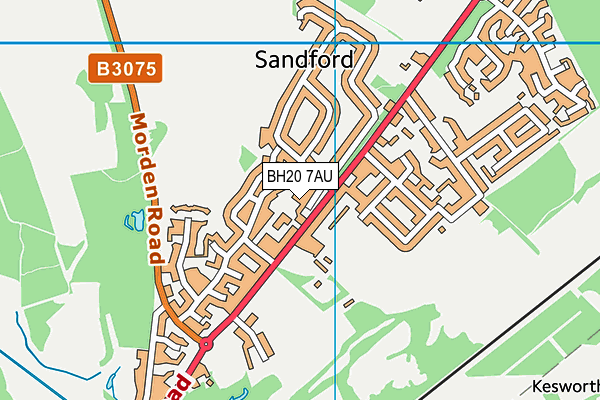 BH20 7AU map - OS VectorMap District (Ordnance Survey) BH20 7AU map - OS VectorMap District (Ordnance Survey)