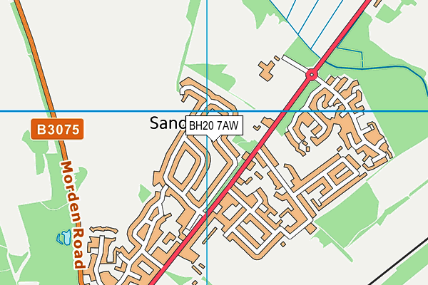 BH20 7AW map - OS VectorMap District (Ordnance Survey) BH20 7AW map - OS VectorMap District (Ordnance Survey)