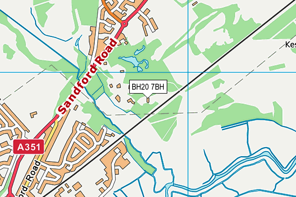 BH20 7BH map - OS VectorMap District (Ordnance Survey)