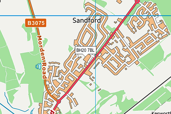 BH20 7BL map - OS VectorMap District (Ordnance Survey) BH20 7BL map - OS VectorMap District (Ordnance Survey)