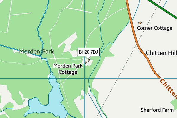 BH20 7DJ map - OS VectorMap District (Ordnance Survey) BH20 7DJ map - OS VectorMap District (Ordnance Survey)