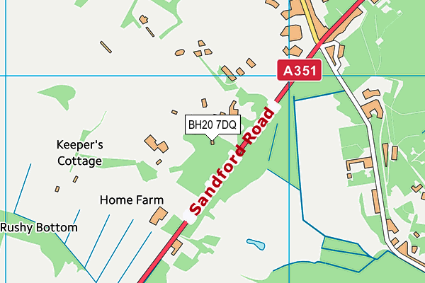 BH20 7DQ map - OS VectorMap District (Ordnance Survey) BH20 7DQ map - OS VectorMap District (Ordnance Survey)