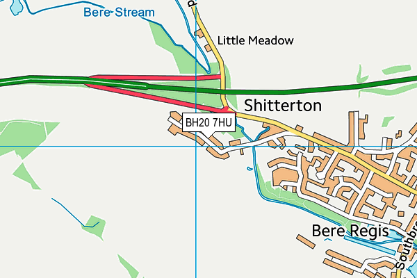 BH20 7HU map - OS VectorMap District (Ordnance Survey) BH20 7HU map - OS VectorMap District (Ordnance Survey)