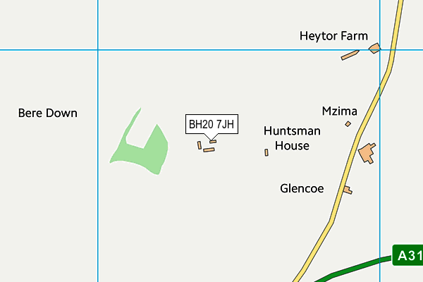 BH20 7JH map - OS VectorMap District (Ordnance Survey) BH20 7JH map - OS VectorMap District (Ordnance Survey)