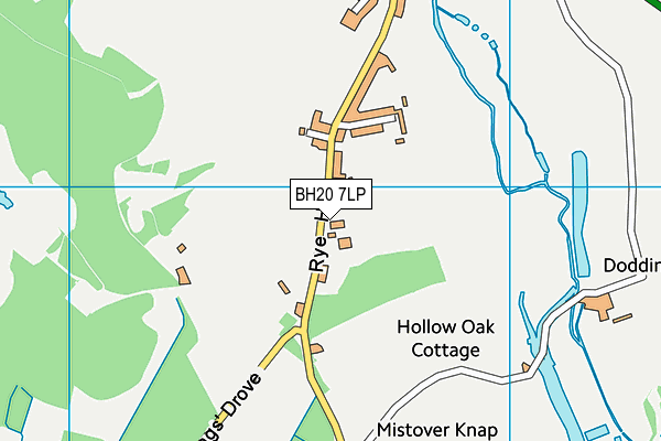 BH20 7LP map - OS VectorMap District (Ordnance Survey)