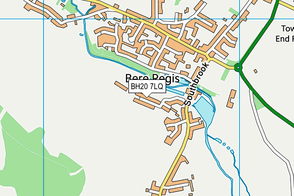 BH20 7LQ map - OS VectorMap District (Ordnance Survey)