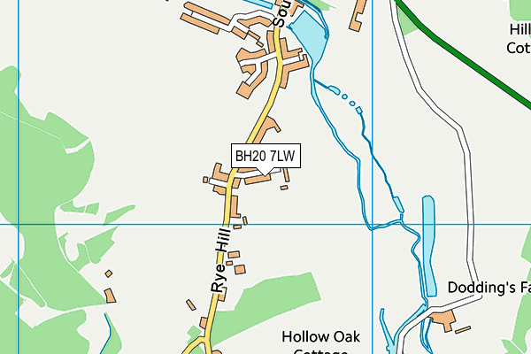 BH20 7LW map - OS VectorMap District (Ordnance Survey) BH20 7LW map - OS VectorMap District (Ordnance Survey)