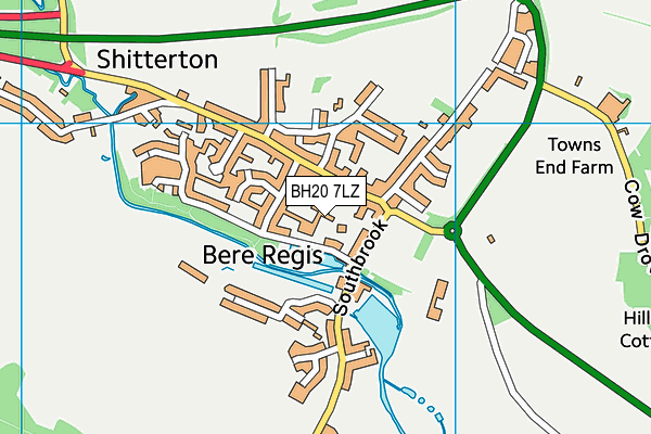 BH20 7LZ map - OS VectorMap District (Ordnance Survey) BH20 7LZ map - OS VectorMap District (Ordnance Survey)