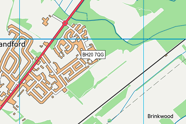 BH20 7QG map - OS VectorMap District (Ordnance Survey) BH20 7QG map - OS VectorMap District (Ordnance Survey)