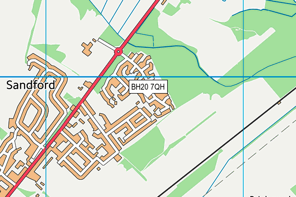 BH20 7QH map - OS VectorMap District (Ordnance Survey) BH20 7QH map - OS VectorMap District (Ordnance Survey)