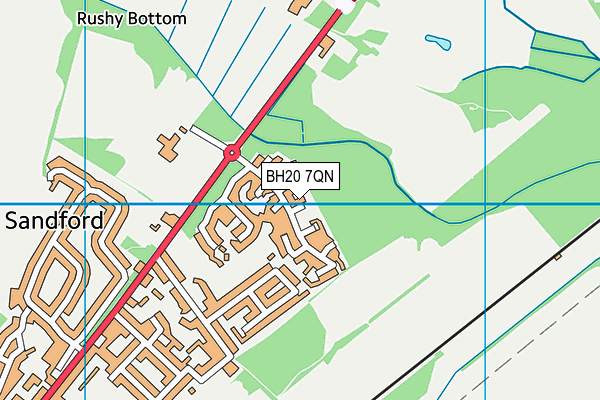 BH20 7QN map - OS VectorMap District (Ordnance Survey) BH20 7QN map - OS VectorMap District (Ordnance Survey)