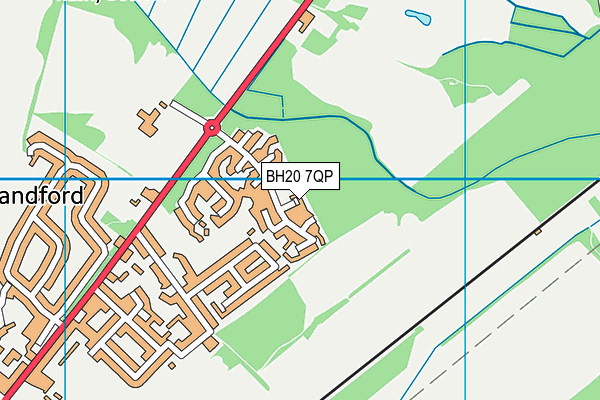 BH20 7QP map - OS VectorMap District (Ordnance Survey) BH20 7QP map - OS VectorMap District (Ordnance Survey)