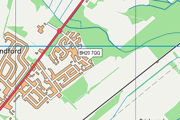 BH20 7QQ map - OS VectorMap District (Ordnance Survey) BH20 7QQ map - OS VectorMap District (Ordnance Survey)