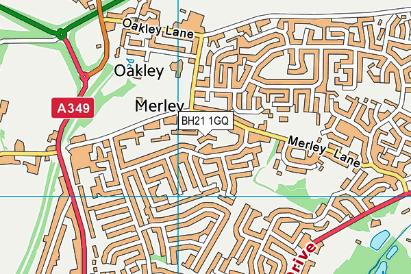 BH21 1GQ map - OS VectorMap District (Ordnance Survey) BH21 1GQ map - OS VectorMap District (Ordnance Survey)