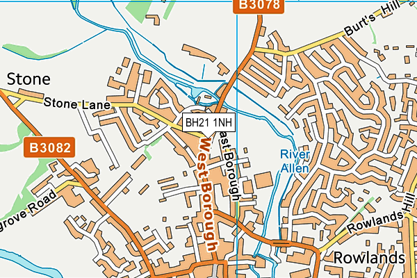 BH21 1NH map - OS VectorMap District (Ordnance Survey) BH21 1NH map - OS VectorMap District (Ordnance Survey)