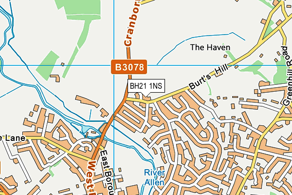 BH21 1NS map - OS VectorMap District (Ordnance Survey) BH21 1NS map - OS VectorMap District (Ordnance Survey)