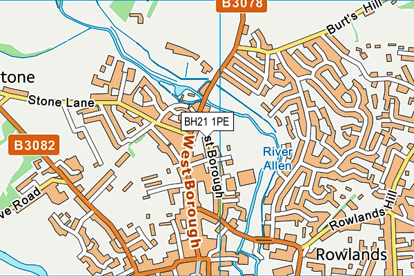 BH21 1PE map - OS VectorMap District (Ordnance Survey) BH21 1PE map - OS VectorMap District (Ordnance Survey)