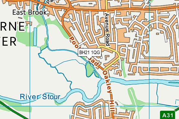 BH21 1QG map - OS VectorMap District (Ordnance Survey) BH21 1QG map - OS VectorMap District (Ordnance Survey)