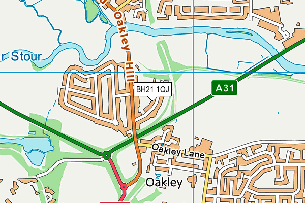 BH21 1QJ map - OS VectorMap District (Ordnance Survey) BH21 1QJ map - OS VectorMap District (Ordnance Survey)