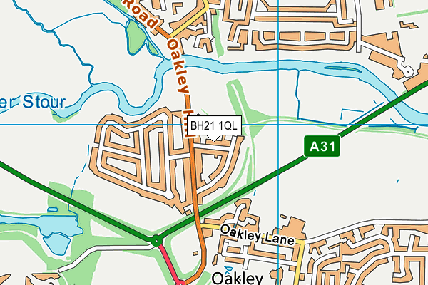 BH21 1QL map - OS VectorMap District (Ordnance Survey) BH21 1QL map - OS VectorMap District (Ordnance Survey)