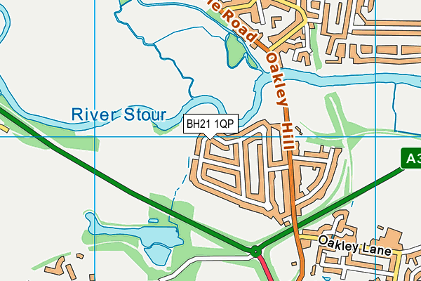 BH21 1QP map - OS VectorMap District (Ordnance Survey) BH21 1QP map - OS VectorMap District (Ordnance Survey)