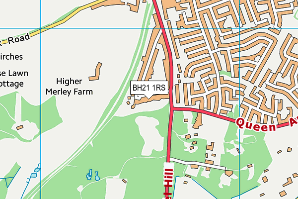 BH21 1RS map - OS VectorMap District (Ordnance Survey) BH21 1RS map - OS VectorMap District (Ordnance Survey)