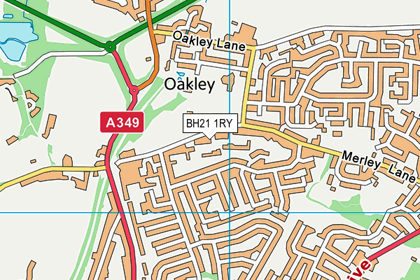BH21 1RY map - OS VectorMap District (Ordnance Survey) BH21 1RY map - OS VectorMap District (Ordnance Survey)