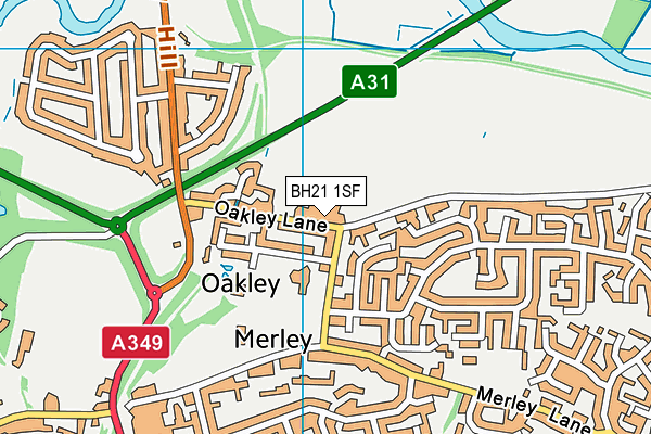 BH21 1SF map - OS VectorMap District (Ordnance Survey) BH21 1SF map - OS VectorMap District (Ordnance Survey)