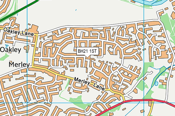 BH21 1ST map - OS VectorMap District (Ordnance Survey) BH21 1ST map - OS VectorMap District (Ordnance Survey)