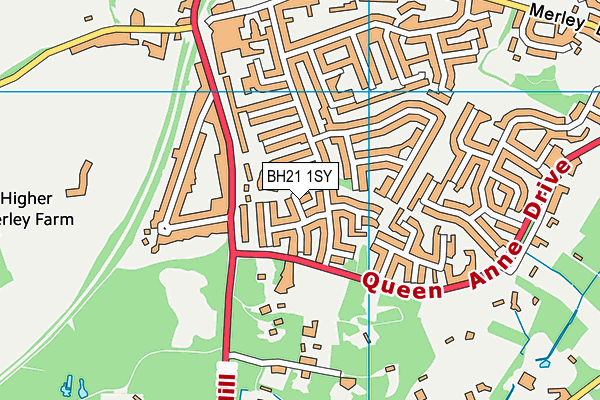 BH21 1SY map - OS VectorMap District (Ordnance Survey) BH21 1SY map - OS VectorMap District (Ordnance Survey)