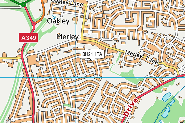 BH21 1TA map - OS VectorMap District (Ordnance Survey) BH21 1TA map - OS VectorMap District (Ordnance Survey)