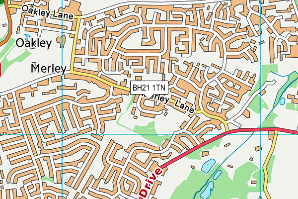 BH21 1TN map - OS VectorMap District (Ordnance Survey) BH21 1TN map - OS VectorMap District (Ordnance Survey)
