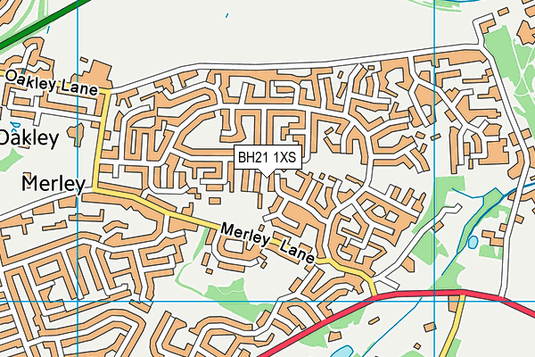 BH21 1XS map - OS VectorMap District (Ordnance Survey) BH21 1XS map - OS VectorMap District (Ordnance Survey)