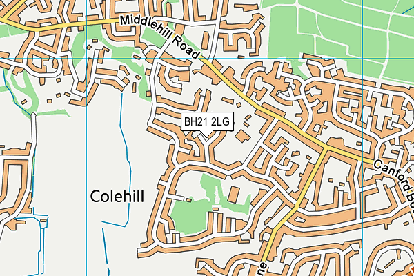 BH21 2LG map - OS VectorMap District (Ordnance Survey) BH21 2LG map - OS VectorMap District (Ordnance Survey)