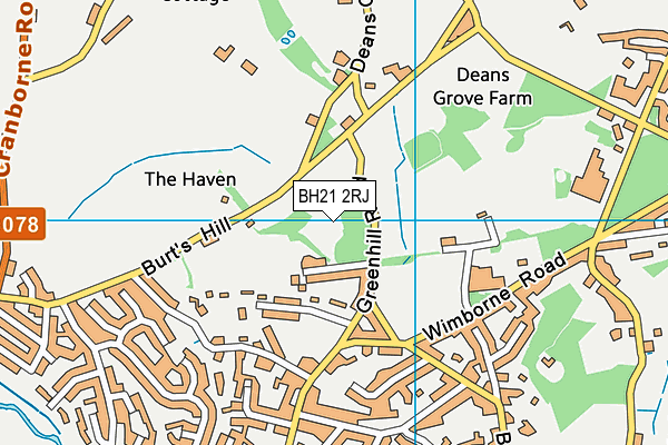BH21 2RJ map - OS VectorMap District (Ordnance Survey) BH21 2RJ map - OS VectorMap District (Ordnance Survey)
