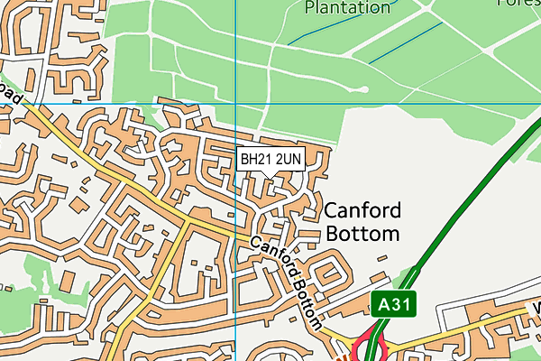 BH21 2UN map - OS VectorMap District (Ordnance Survey) BH21 2UN map - OS VectorMap District (Ordnance Survey)