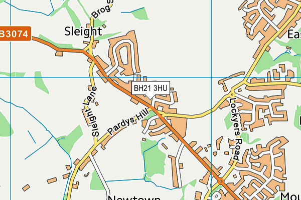 BH21 3HU map - OS VectorMap District (Ordnance Survey) BH21 3HU map - OS VectorMap District (Ordnance Survey)
