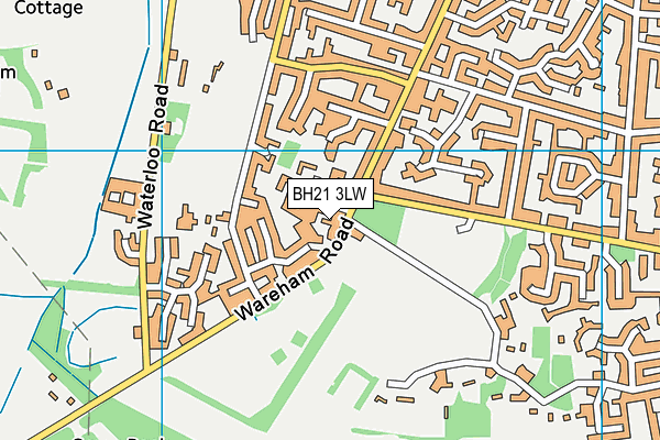 BH21 3LW map - OS VectorMap District (Ordnance Survey) BH21 3LW map - OS VectorMap District (Ordnance Survey)
