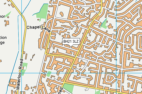 BH21 3LZ map - OS VectorMap District (Ordnance Survey) BH21 3LZ map - OS VectorMap District (Ordnance Survey)